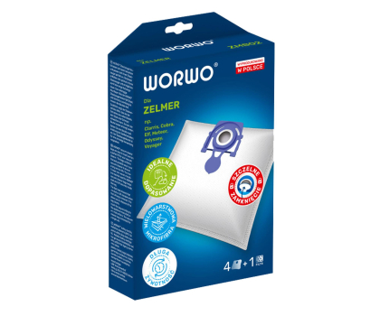 Akcesoria do odkurzaczy WORWO WORKI NIEBIESKI ZELMER ZMB02 /KPL4